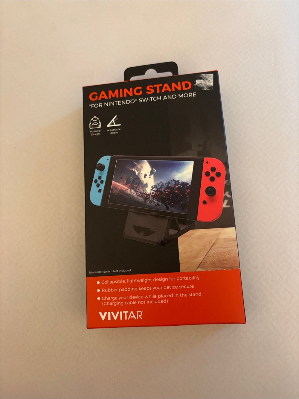 Vivitar Portable Gaming Stand for Nintendo Switch — Black